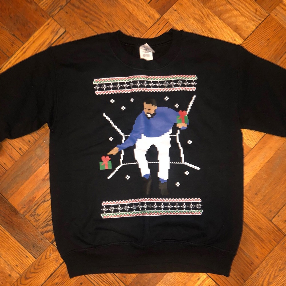 Drake Meme Printed Christmas Crewneck Sweater
